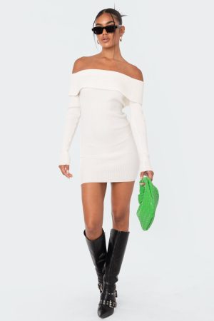 Emma Foldover Knitted Dress