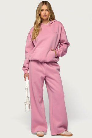 Basic Girl Wide Leg Edikted Sweatpants
