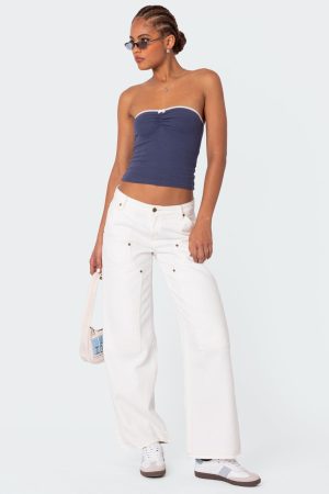 Ayla Low Rise Baggy Carpenter Jeans