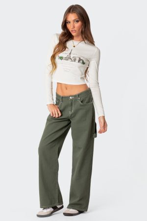 Brenda Low Rise Baggy Carpenter Jeans