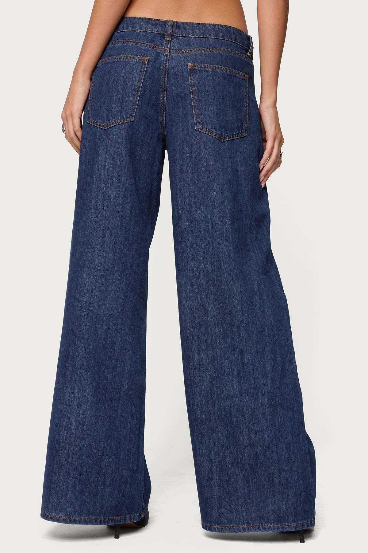 Jimena Low Rise Wide Leg Jeans - Image 5