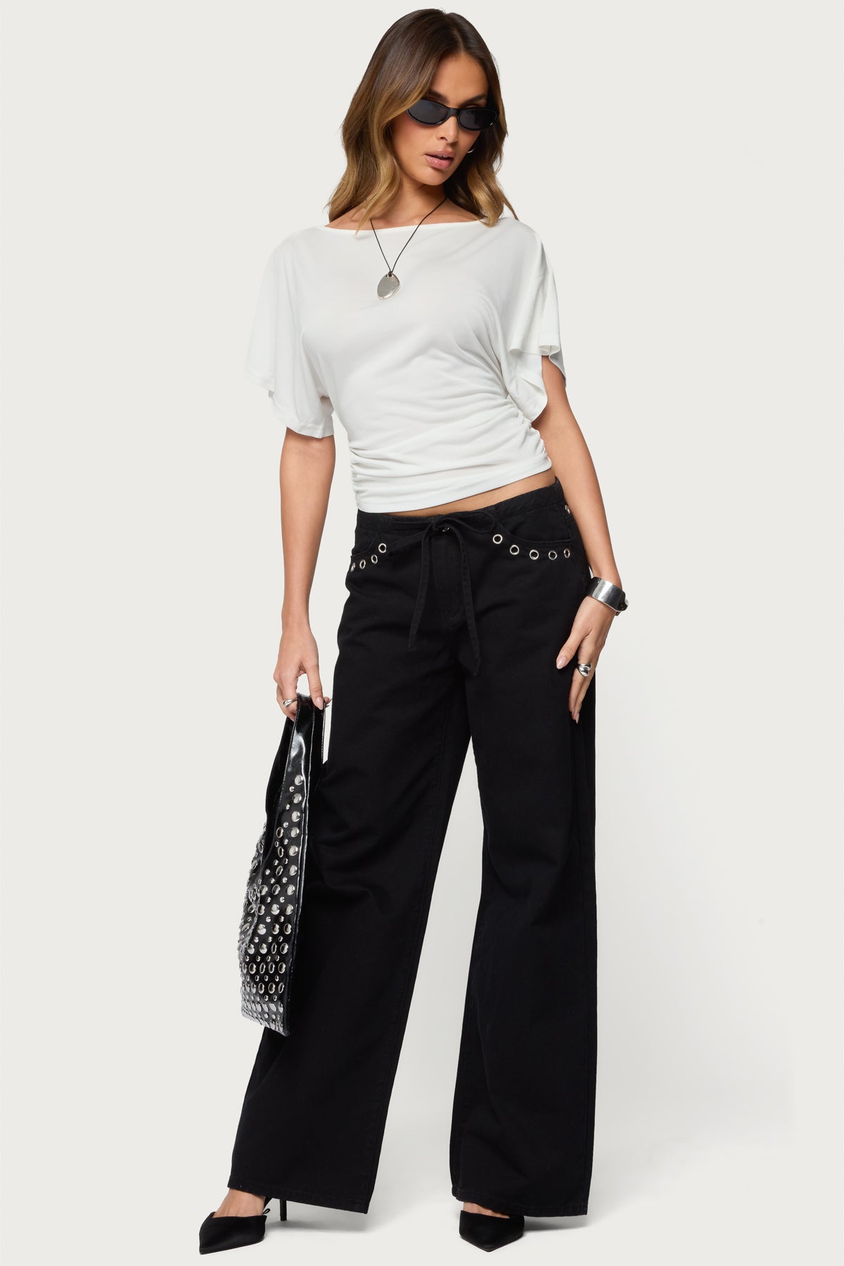 Abriana Ruched Waist Top - Image 2