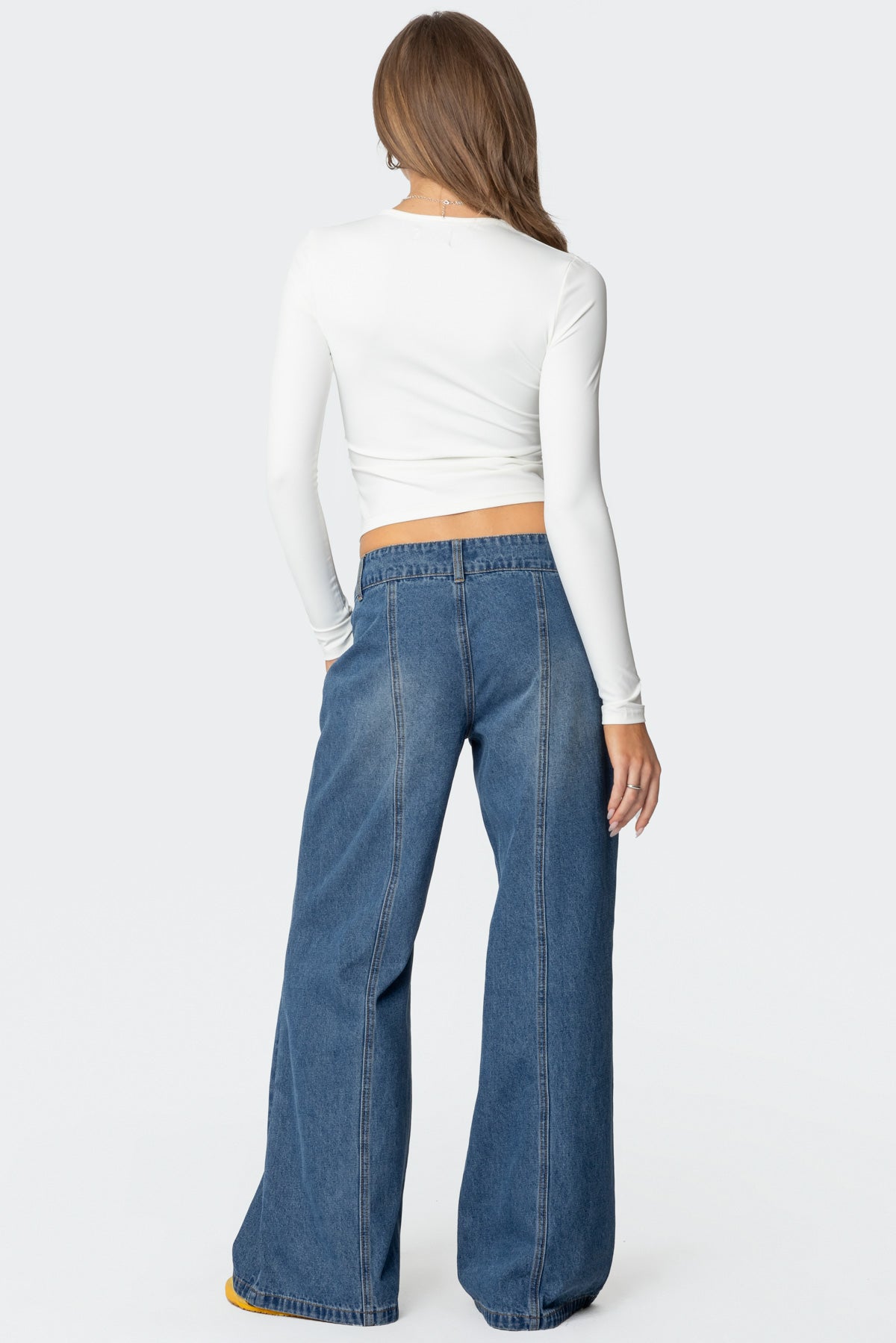 Charlie Panel Stitch Low Rise Bootcut Jeans - Image 5