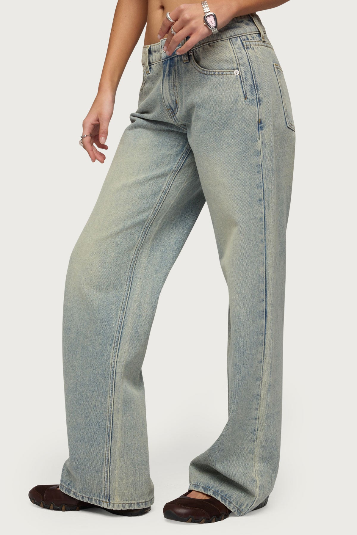 Holly Low Rise Straight Leg Jeans - Image 3