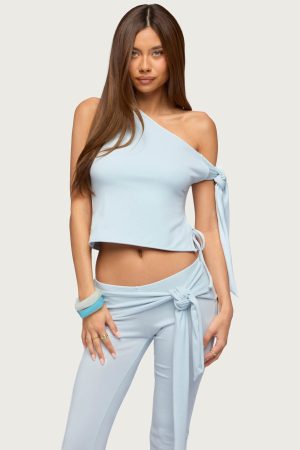 Adara Tied One Shoulder Top