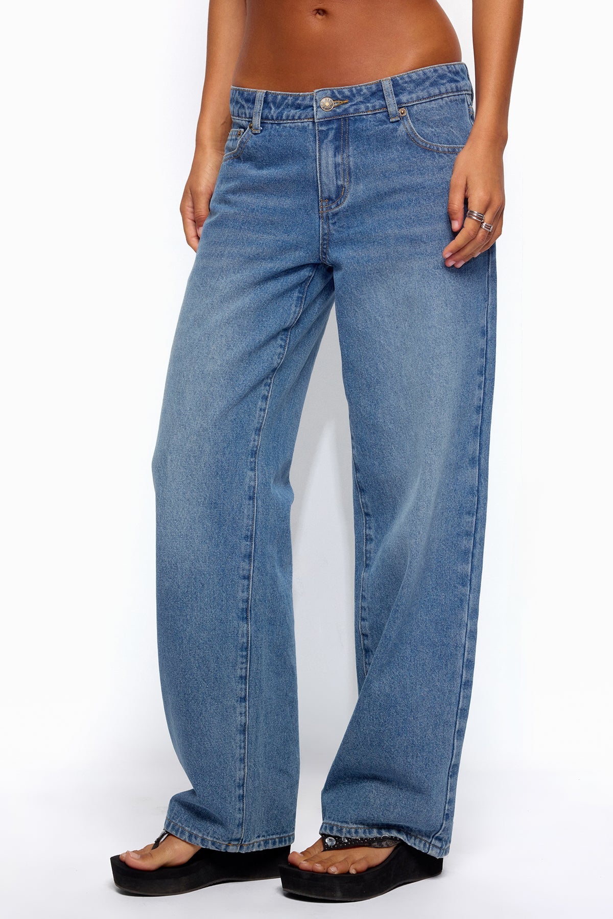 Breslin Low Rise Straight Leg Jeans - Image 4