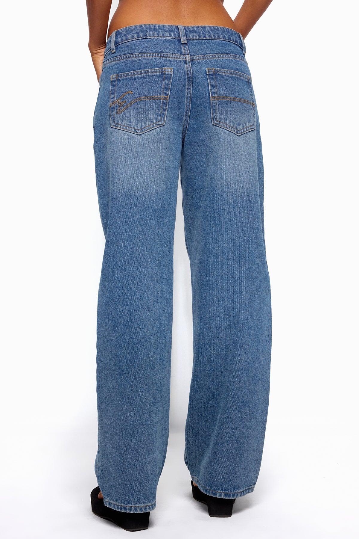 Breslin Low Rise Straight Leg Jeans - Image 5