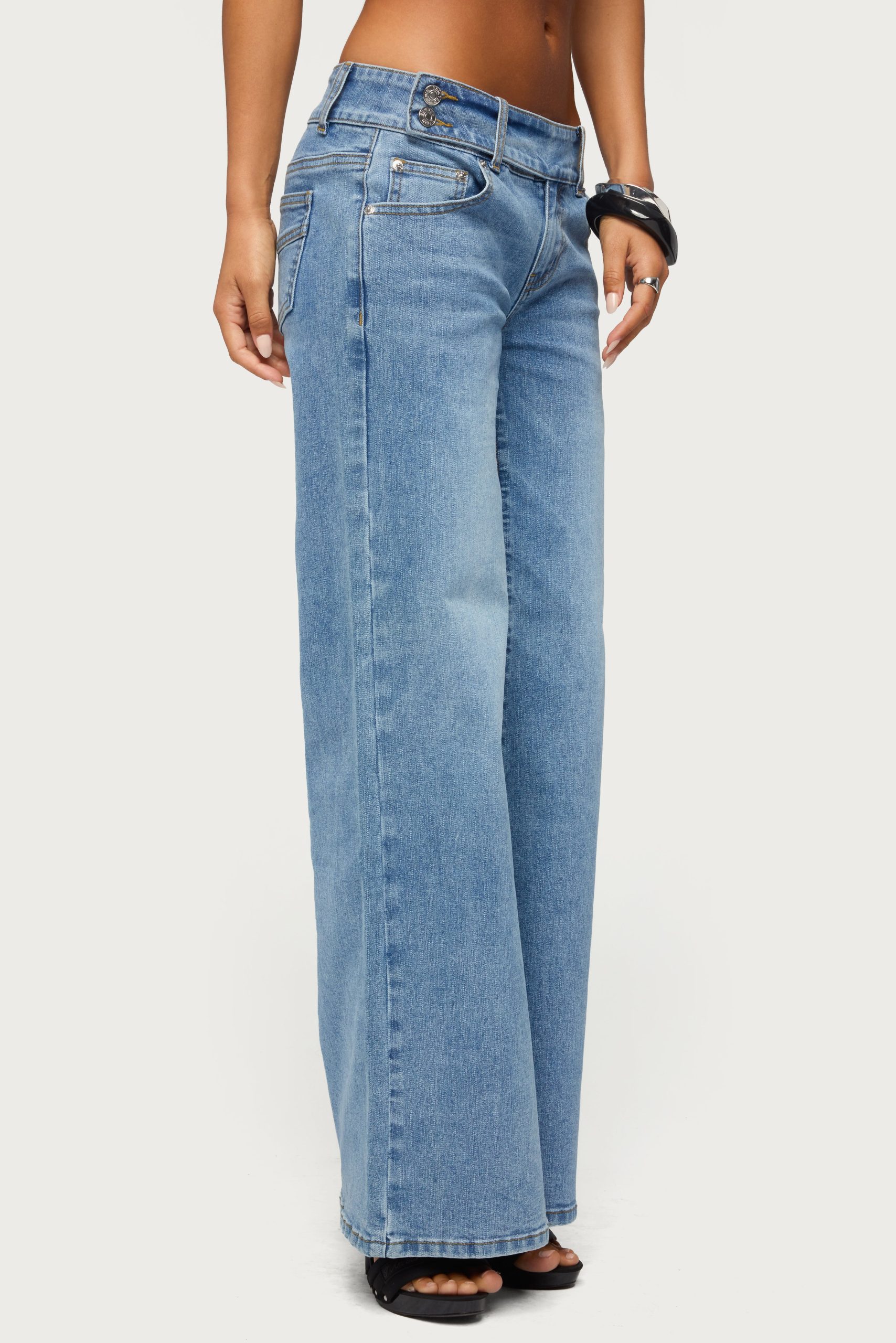 Dale Low Rise Straight Leg Stretchy Jeans - Image 4