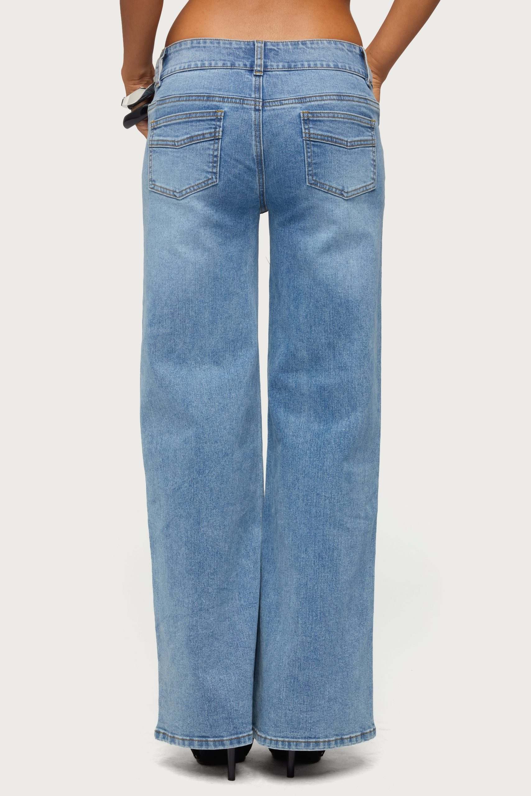 Dale Low Rise Straight Leg Stretchy Jeans - Image 5