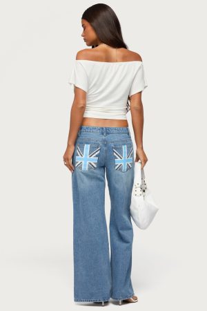 UK Cutie Low Rise Baggy Jeans