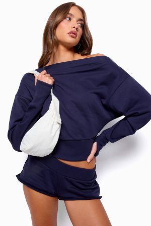 Hennie Off Shoulder Sweatshirt