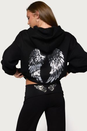 Angel Energy Sequin Hoodie