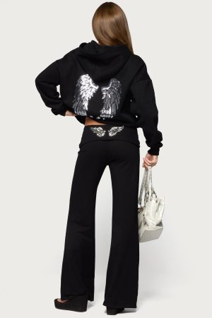 Angel Energy Sequin Foldover Pants