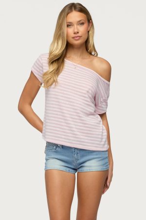 Chanelle Off Shoulder Striped Top
